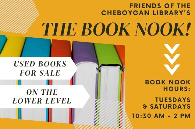 Book Nook Open on Tuesdays and Saturdays from 10:30-2.